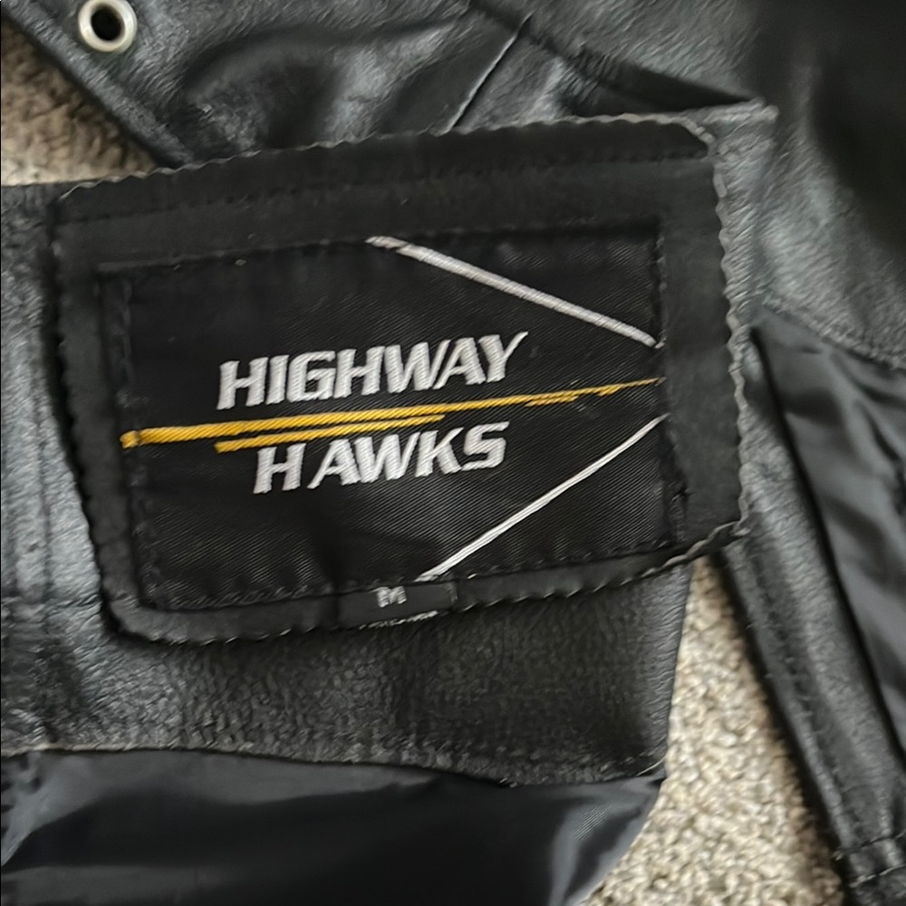 Black Leather chaps with Zipper